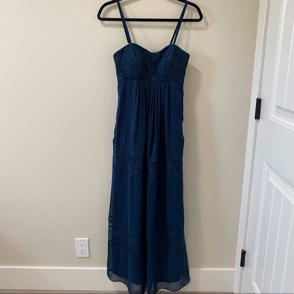 Azazie Audra Dress Dark Navy - Fits Regular OR Maternity! Bridesmaid, Black Tie